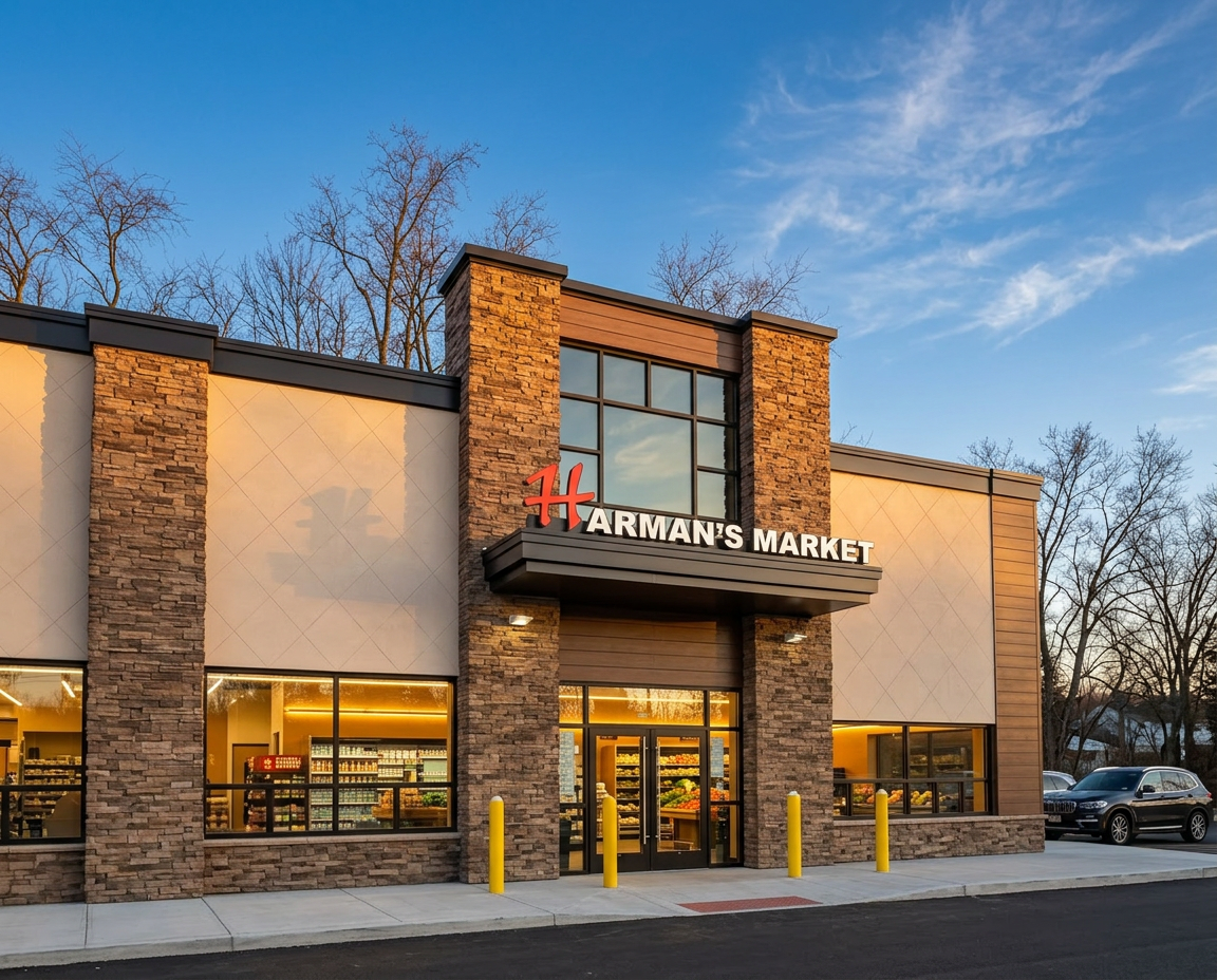 Harmans Market and United Gas station at 1870 Kuser Rd Hamilton Township NJ — storefront